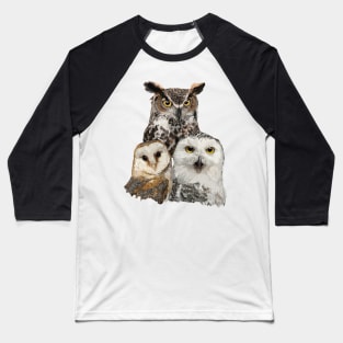 Owls and owl Baseball T-Shirt